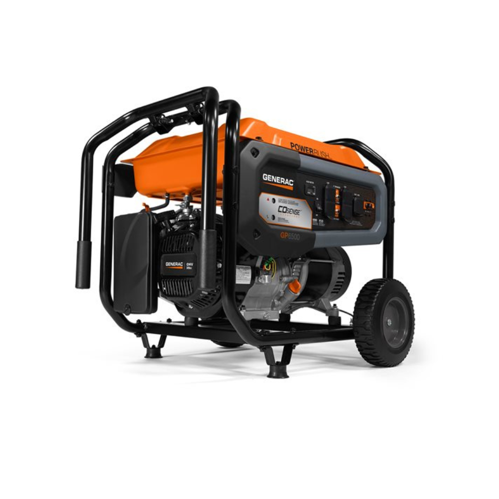Generac 6,500-Watt Portable Generator with COSENSE Technology from GME Supply